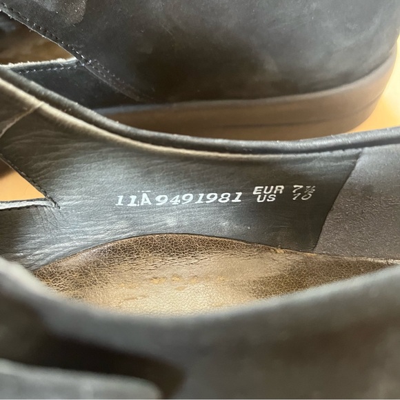 mephisto black nubuck fisherman sandals - Picture 4 of 10